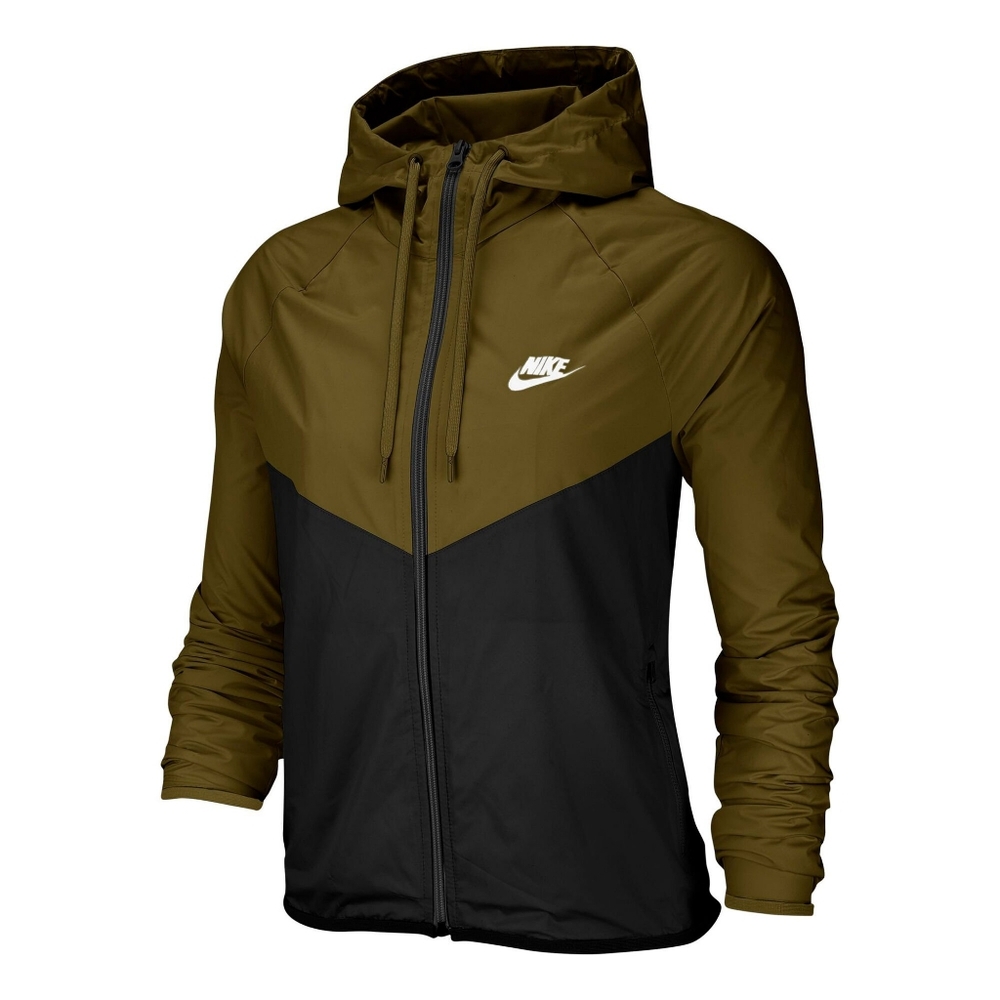 Nike Olive and Black Hooded Jacket NWT